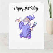 魔法の紫の魔法使い魔術師の魔術師 カード (正面)