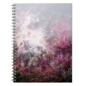魔法の紫色の妖精の塵の星雲の荒野 ノートブック (正面)