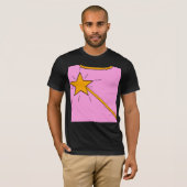 魔法の細い棒の衣裳のティーを持つ妖精 Tシャツ (正面フル)