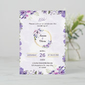 魔法の結婚式招待状 箔招待状 (立ち正面)