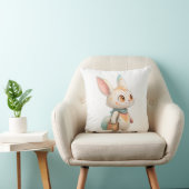 魔法の絵の具が飛び散ったウサギとネコの合成生物 クッション (椅子)