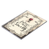 魔法の絵本　赤いバラの未来のミセス ノートブック (左側)