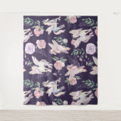 魔法の翼のあるポニー模様 タペストリー (正面)