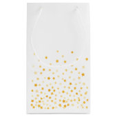 魔法の翼のユニコーンとカラフルバブル スモールペーパーバッグ (裏面)