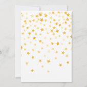 魔法の翼のユニコーンとカラフルバブル 招待状 (裏面)