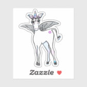 魔法の翼のユニコーン シール (シート)