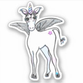 魔法の翼のユニコーン シール (正面)
