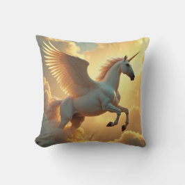 魔法の翼ユニコーン空モノグラム名 クッション