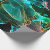 魔法の背景。手絵を描。フローの創造性の水 ラッピングペーパー (角)