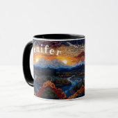 魔法の自然コーヒーマグのシーン マグカップ (正面左)