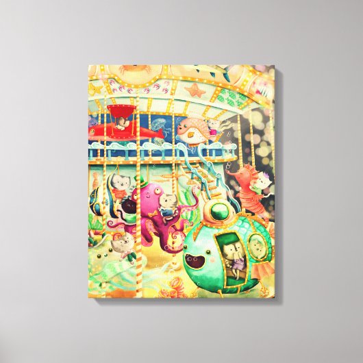 魔法の航海の回転木馬 キャンバスプリント (正面)