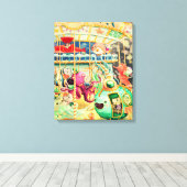 魔法の航海の回転木馬 キャンバスプリント (インサイチュ (ウッドフロア))