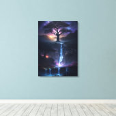 魔法の色彩を持つ魔法の環境ウォールアート キャンバスプリント (インサイチュ (ウッドフロア))