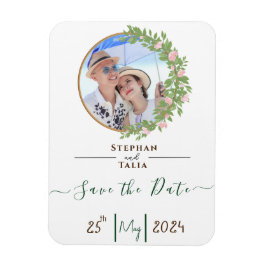 魔法の花の優雅さ ウェディング マグネット