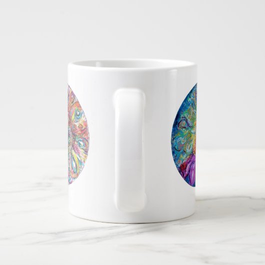 魔法の花の妖精ファンタジー ジャンボコーヒーマグカップ (裏面)