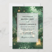 魔法の花の森のウェディングパス 招待状 (正面)