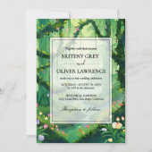 魔法の花の森の小径 ウェディングプラン 招待状 (正面)