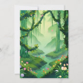 魔法の花の森の小径 ウェディングプラン 招待状 (裏面)