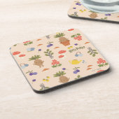 魔法の花マンドレイクパターン コースター (左側)