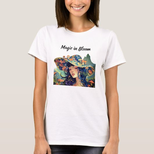 魔法の花咲く 女性用Tシャツ Tシャツ (正面)