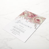 魔法の花赤面バラキンセアニェラパーティー15th 箔招待状 (回転した状態)