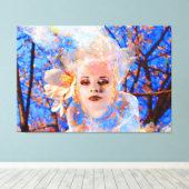 魔法の花 キャンバスプリント (インサイチュ (ウッドフロア))