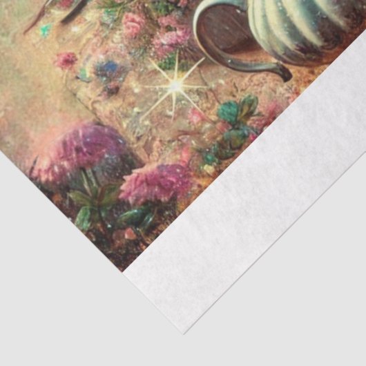 魔法の茶パーティー不機嫌ハッターとアリスのデコパージュ 薄葉紙 (詳細)