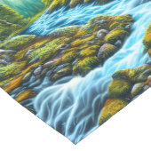 魔法の荒野の泡立つ小川 ショートテーブルランナー (コーナー)
