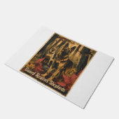 魔法の葉の中のドイツの羊飼い ドアマット (アングル)