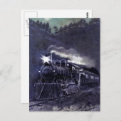 魔法の蒸気機関列車ビクトリアン ポストカード (正面/裏面)
