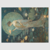 魔法の蓮の園のデコパージュに魅了された女性 薄葉紙 (正面)