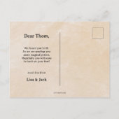 魔法の薬がまもなく良くなる ポストカード (裏面)