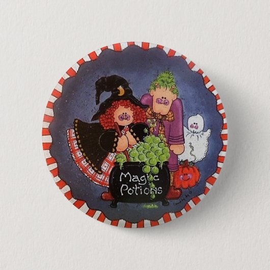 魔法の薬ボタンPin 缶バッジ (正面)