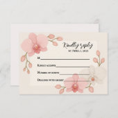 魔法の蘭　出欠確認カード 出欠カード (正面/裏面)