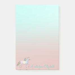 魔法の虹のユニコーングラデーション, -パーソナライズされた ポストイット