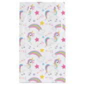 魔法の虹のユニコーン スモールペーパーバッグ (裏面)