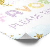 魔法の虹の一角獣/誕生日パーティーを好意 ポスター (角)