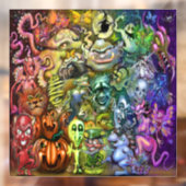 魔法の虹の生き物 ウィンドウサイン (シート2)
