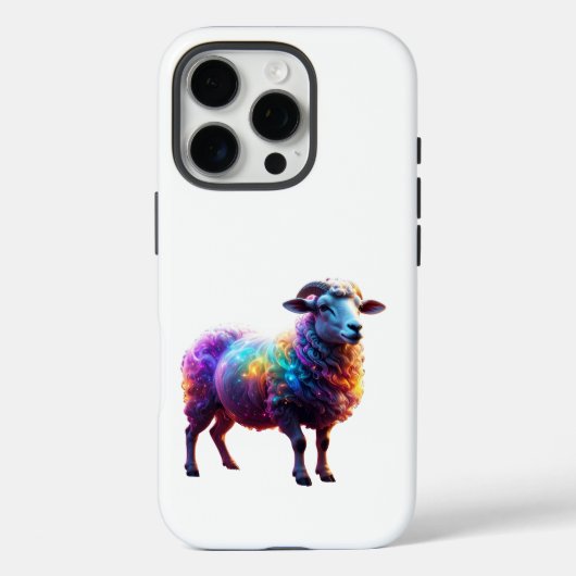 「魔法の虹の羊の芸術 Case-Mate iPhoneケース (裏面)