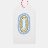 魔法の虹の赤ちゃんシャワーありがとうギフトラベル ギフトタグ (裏面)