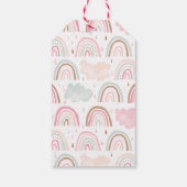 魔法の虹の赤ちゃんシャワーありがとう ギフトタグ (裏面)