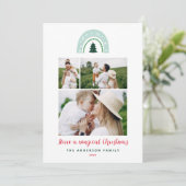 魔法の虹モダンかわいい3写真クリスマス (スタンド正面)