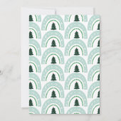 魔法の虹モダンかわいい3写真クリスマス (裏面)