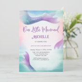 魔法の虹色の小さな人魚 海の下 招待状 (スタンド正面)