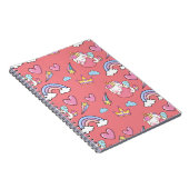 魔法の虹色ユニコーンお誕生日パーティー ノートブック (右側)