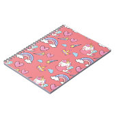 魔法の虹色ユニコーンお誕生日パーティー ノートブック (左側)