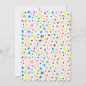 魔法の虹色ユニコーン誕生日 招待状 (裏面)