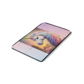 魔法の虹色ユニコーン オーダーメイド バスマット (アングル)