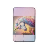 魔法の虹色ユニコーン オーダーメイド バスマット (正面縦)