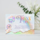 魔法の虹色ユニコーン サンキューカード (スタンド正面)